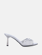 Prada silver mesh and metallic leather mules -  | Spazio Pritelli