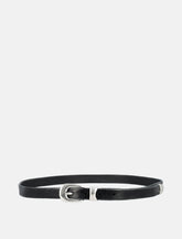 Our Legacy cintura in pelle nera con fibbia in metallo -  | Spazio Pritelli