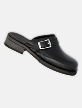 Our Legacy Camion leather mule with buckle -  | Spazio Pritelli
