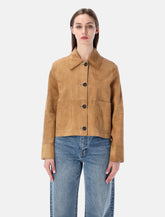 Sword 6.6.44 suede cropped jacket -  | Spazio Pritelli