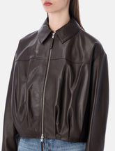 Sword 6.6.44 cropped nappa leather bomber -  | Spazio Pritelli