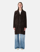 Sword suede leather coat -  | Spazio Pritelli