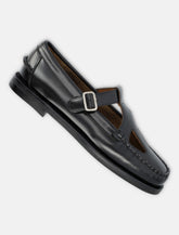 Sebago Angelina tale black leather moccasins -  | Spazio Pritelli
