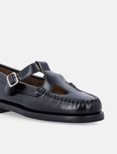 Sebago Angelina tale black leather moccasins -  | Spazio Pritelli