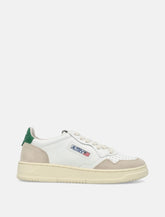 Autry Medalist leather and suede low woman's sneakers - white amazon -  | Spazio Pritelli