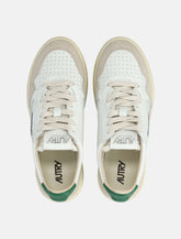 Autry Medalist leather and suede low woman's sneakers - white amazon -  | Spazio Pritelli