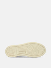 Autry Medalist leather and suede low woman's sneakers - white amazon -  | Spazio Pritelli