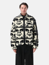 Obey Repeated Icon Sherpa Jacket -  | Spazio Pritelli
