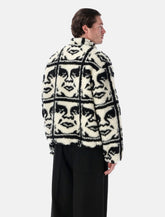 Obey Repeated Icon Sherpa Jacket -  | Spazio Pritelli