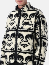 Obey Repeated Icon Sherpa Jacket -  | Spazio Pritelli