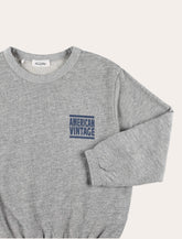 American Vintage Zofbay grey cotton kids sweatshirt -  | Spazio Pritelli