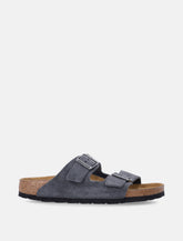 Birkenstock Arizona charcoal suede sandals -  | Spazio Pritelli