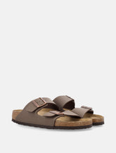 Birkenstock Arizona mocca Birko-Flor narrow sandals -  | Spazio Pritelli
