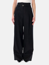 Fendi black Grain de Poudre wool pants -  | Spazio Pritelli