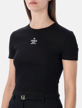 Fendi ribbed cotton t-shirt -  | Spazio Pritelli