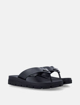 Prada rubber thong sandals logo -  | Spazio Pritelli
