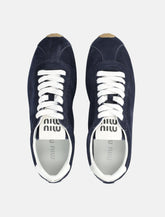 Miu Miu Plume suede sneakers with logo -  | Spazio Pritelli