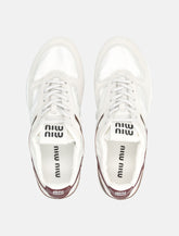Miu Miu sneakers Gymnasium in tessuto tecnico e pelle samosciata da donna -  | Spazio Pritelli