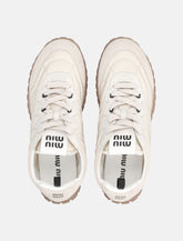 Sneakers da donna Miu Miu Tyre in tessuto tecnico e camoscio -  | Spazio Pritelli