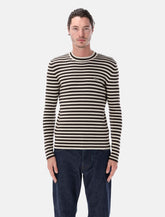 Maglia girocollo in lana superfine a righe Prada -  | Spazio Pritelli