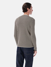 Maglia girocollo in lana superfine a righe Prada -  | Spazio Pritelli