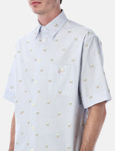 Valentino Garavani Oxford shirt with Le Chat de la Maison print -  | Spazio Pritelli