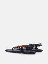 Miu Miu Riviere cord and leather thong sandals -  | Spazio Pritelli