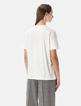 Golden Goose white crystal-detail t-shirt -  | Spazio Pritelli