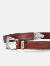 Mancini 1979 William unstitched leather belt -  | Spazio Pritelli