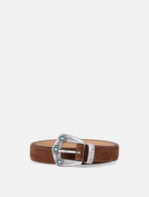 Mancini 1979 Calvin suede belt H 25 -  | Spazio Pritelli