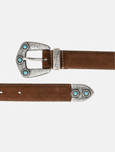 Mancini 1979 Calvin suede belt H 25 -  | Spazio Pritelli