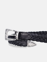 Mancini 1979 Sophia braided leather belt -  | Spazio Pritelli