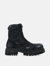 Balenciaga Combat Strike cotton canvas boots -  | Spazio Pritelli