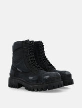 Balenciaga Combat Strike cotton canvas boots -  | Spazio Pritelli