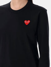Comme des Garçons Play red heart long-sleeve t-shirt -  | Spazio Pritelli