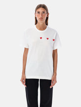 Comme des Garçons Play Three Hearts tee -  | Spazio Pritelli