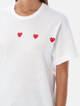 Comme des Garçons Play Three Hearts tee -  | Spazio Pritelli