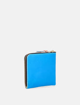 Comme des Garçons Wallet Fluo Zip Coin Colorblock Gold Hardware -  | Spazio Pritelli