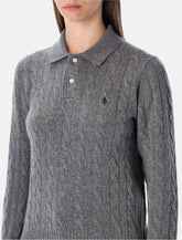 Polo Ralph Lauren cable-knit wool cashmere polo sweater -  | Spazio Pritelli