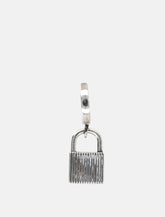 Emanuele Bicocchi sterling silver single earring with padlock pendant -  | Spazio Pritelli