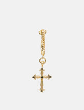 Emanuele Bicocchi gold-plated silver single hoop earring with Avelli cross -  | Spazio Pritelli