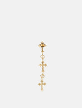 Emanuele Bicocchi sterling silver single earring with three Avelli crosses -  | Spazio Pritelli