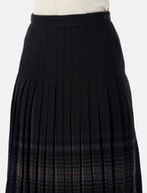 LOW CLASSIC Reversible Wool Pleated Midi Skirt -  | Spazio Pritelli