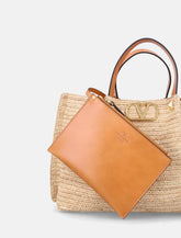 Valentino Garavani woman's small raffia shopping bag -  | Spazio Pritelli