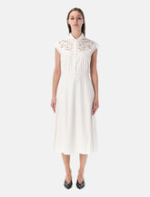 Valentino Garavani embroidered poplin midi dress -  | Spazio Pritelli