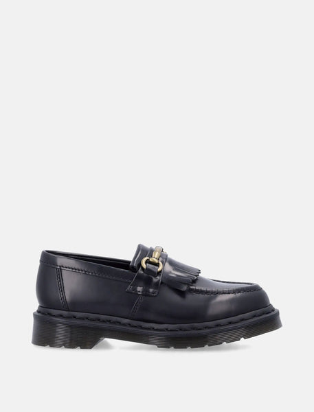 Dr. Martens Adrian Snaffle Smooth Leather Kiltie Loafers in Black