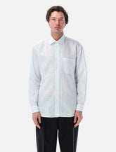 Salvatore Piccolo Alberto cotton-blend stripe shirt -  | Spazio Pritelli