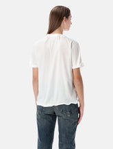 Prada cotton jersey T-shirt with fabric triangle logo -  | Spazio Pritelli