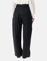 Studio Nicholson Doring compact viscose pants with belt -  | Spazio Pritelli