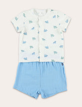 Petit Bateau babies' animal print cotton 2-piece set -  | Spazio Pritelli